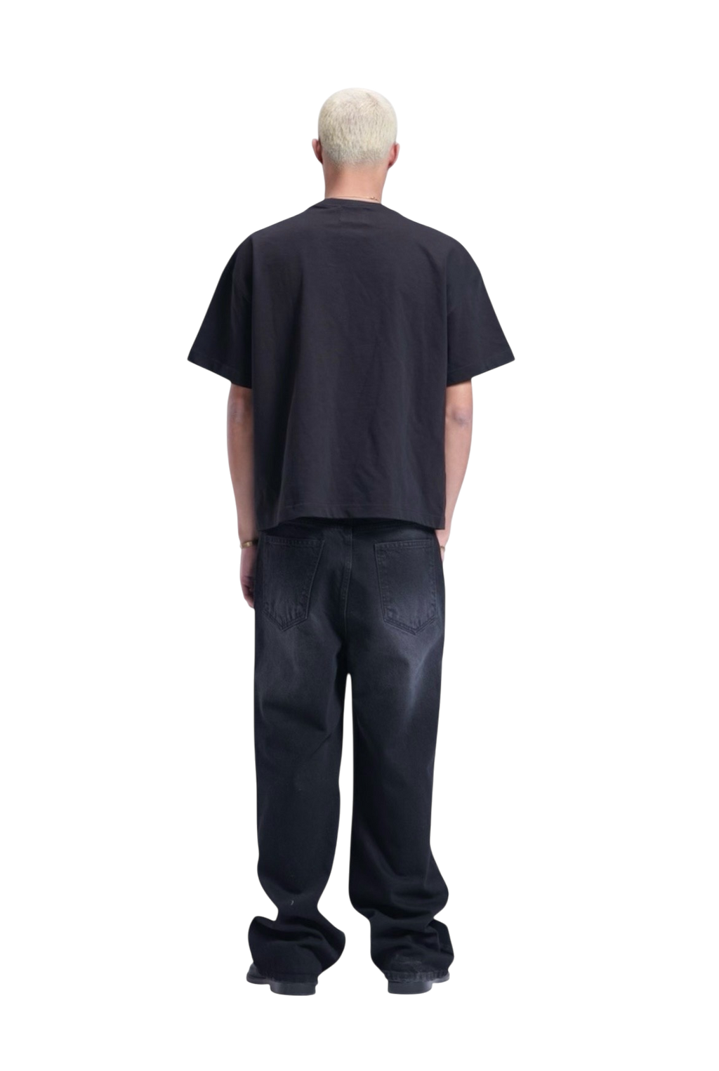 BLACK BAGGY DENIM UNISEX