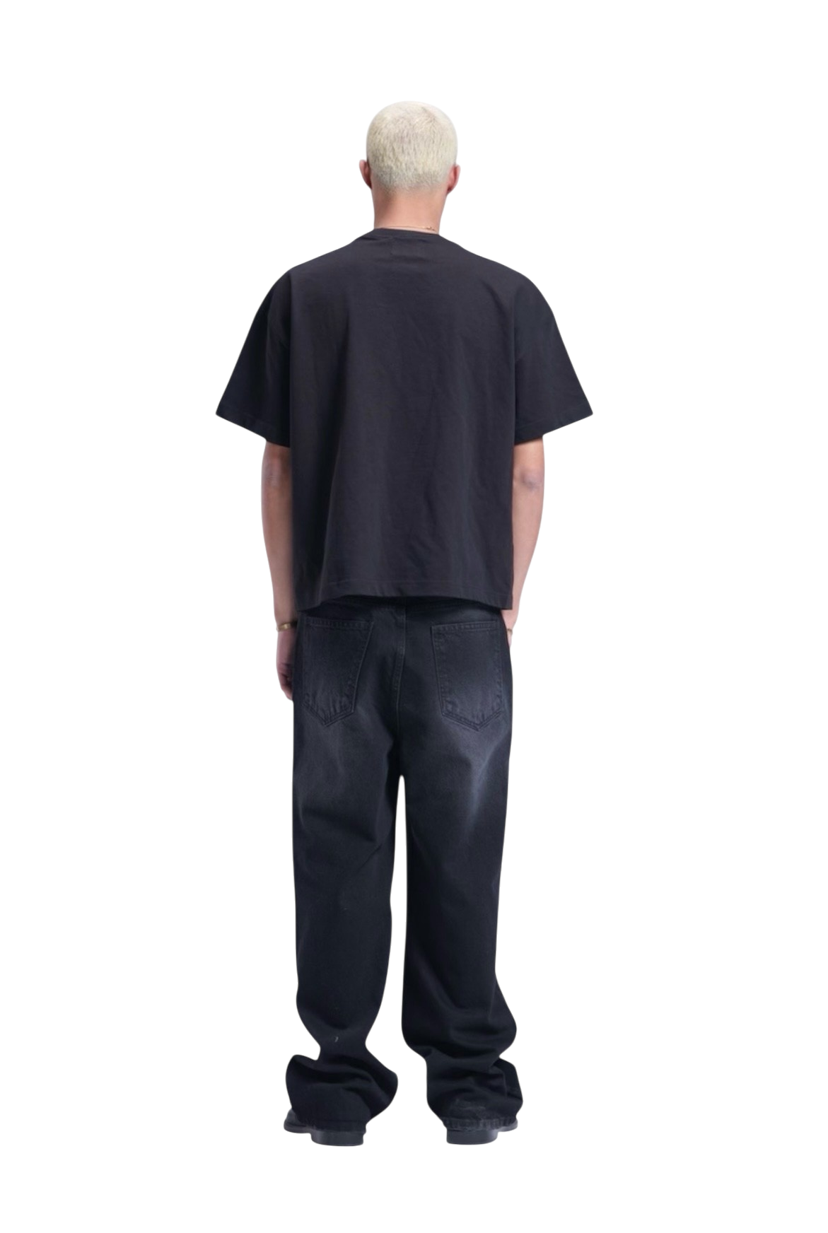 BLACK BAGGY DENIM UNISEX