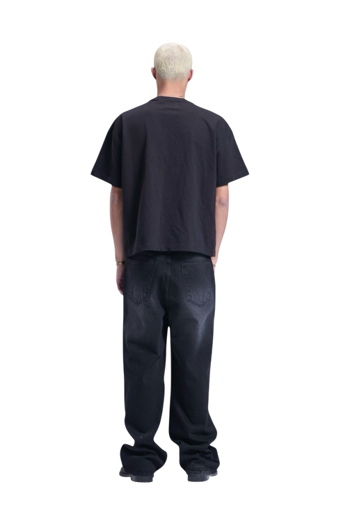 BLACK BAGGY DENIM UNISEX