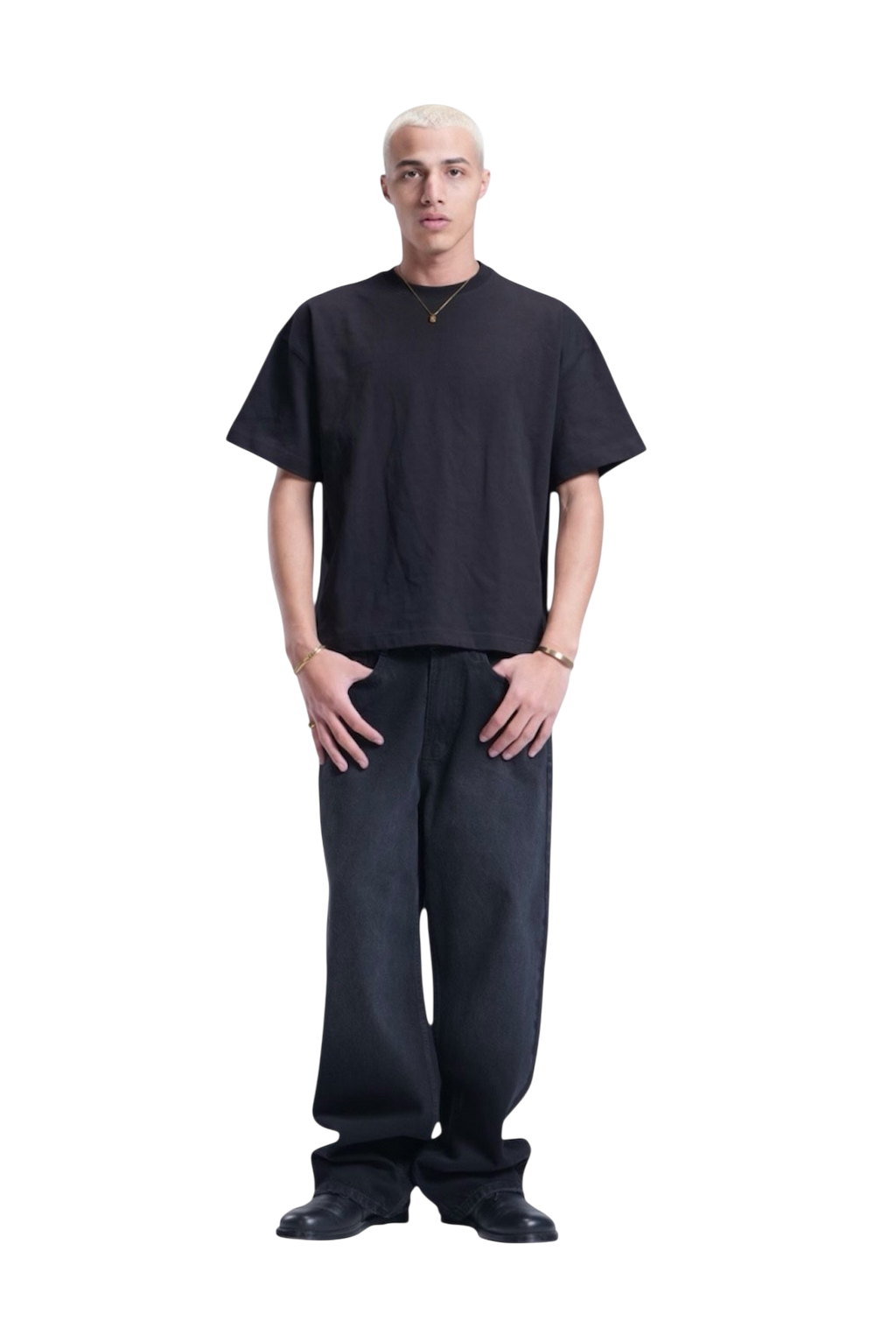 BLACK BAGGY DENIM UNISEX