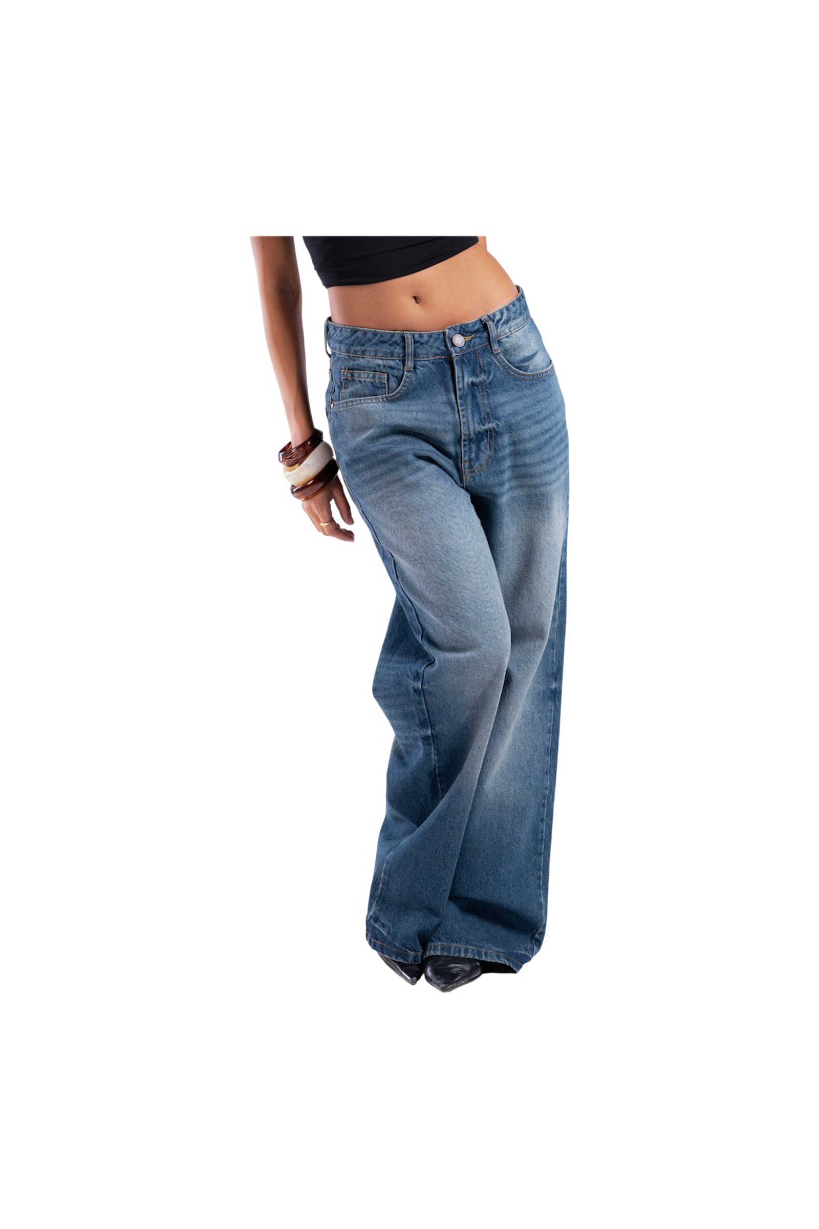 DARK BLUE BAGGY DENIM UNISEX