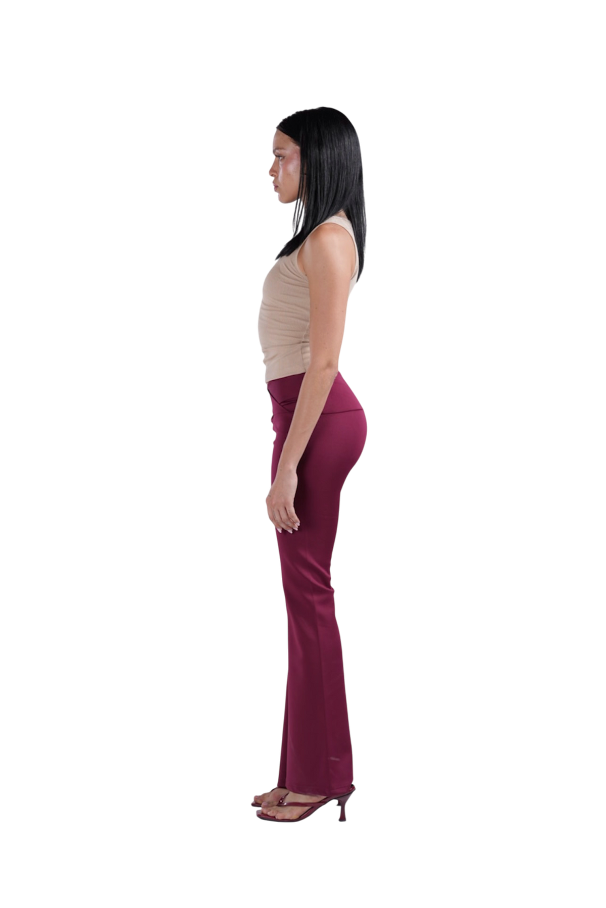 YOGA PANTS BURGUNDY