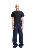 NAVY BAGGY DENIM UNISEX