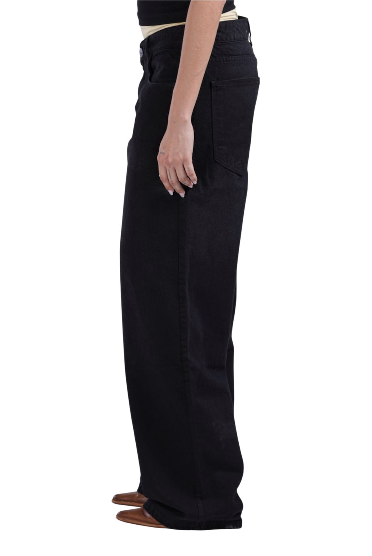 BLACK LOW WAIST