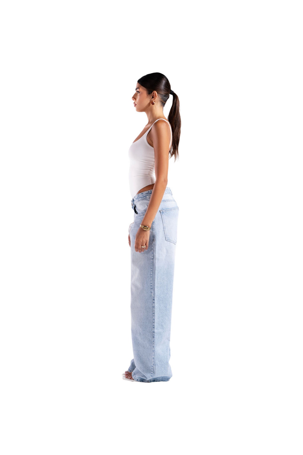 ICY LOW WASIT BAGGY DENIM