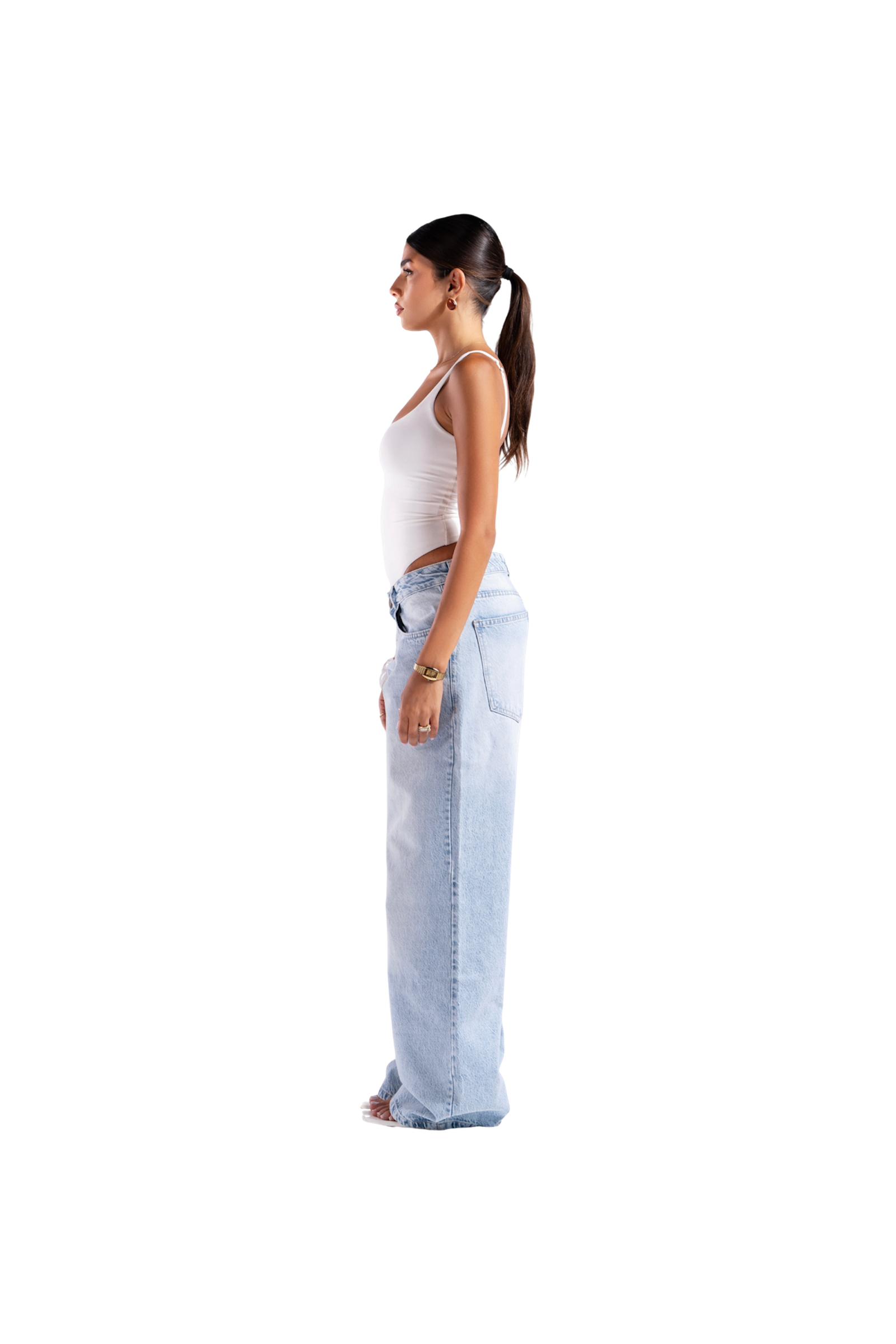 ICY LOW WASIT BAGGY DENIM