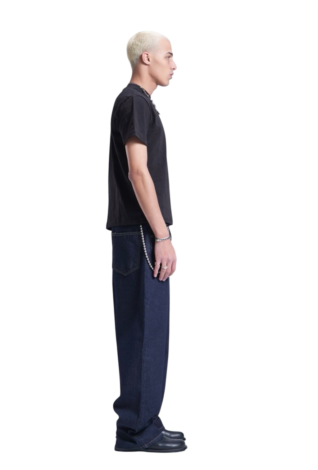 NAVY BAGGY DENIM UNISEX