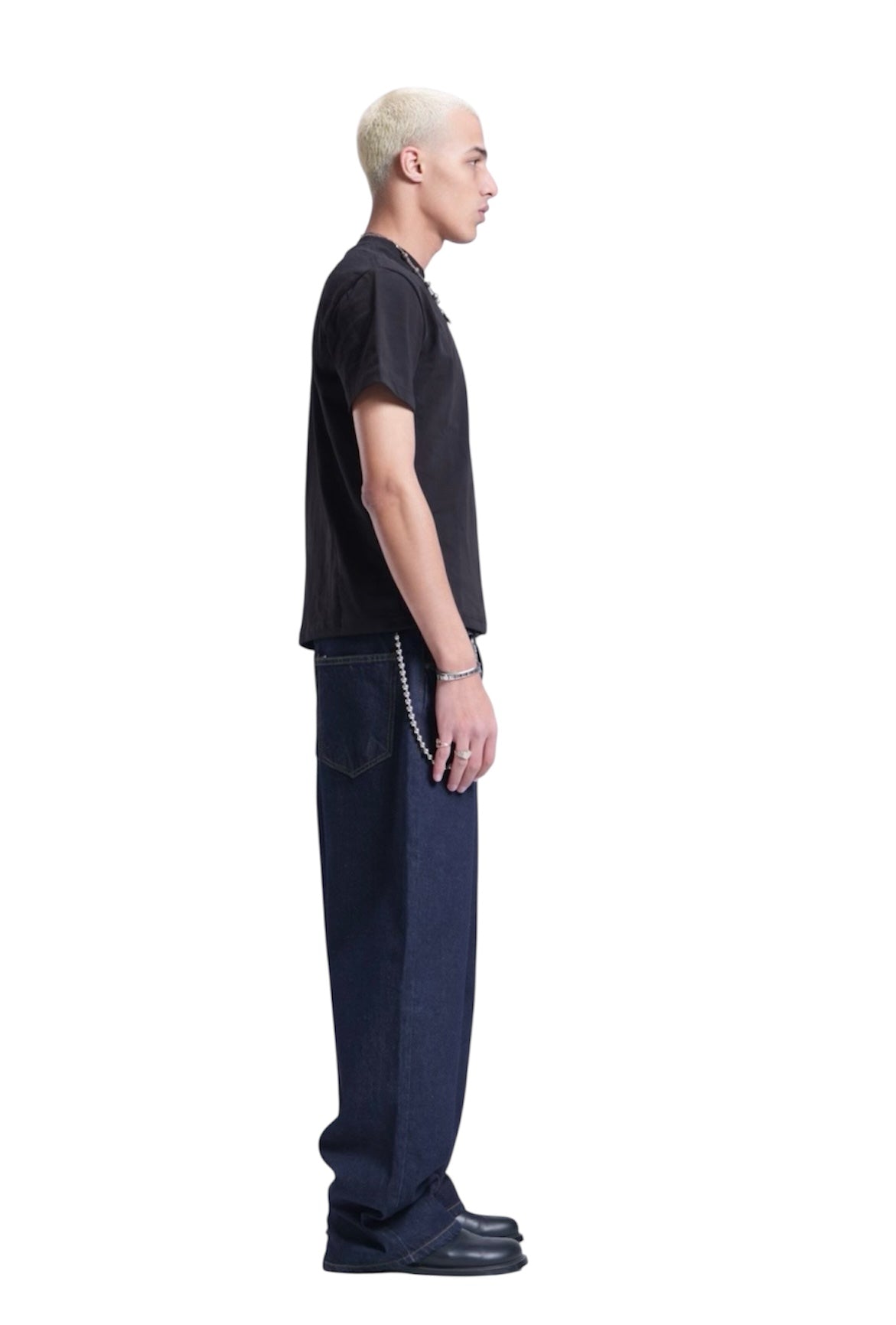 NAVY BAGGY DENIM UNISEX