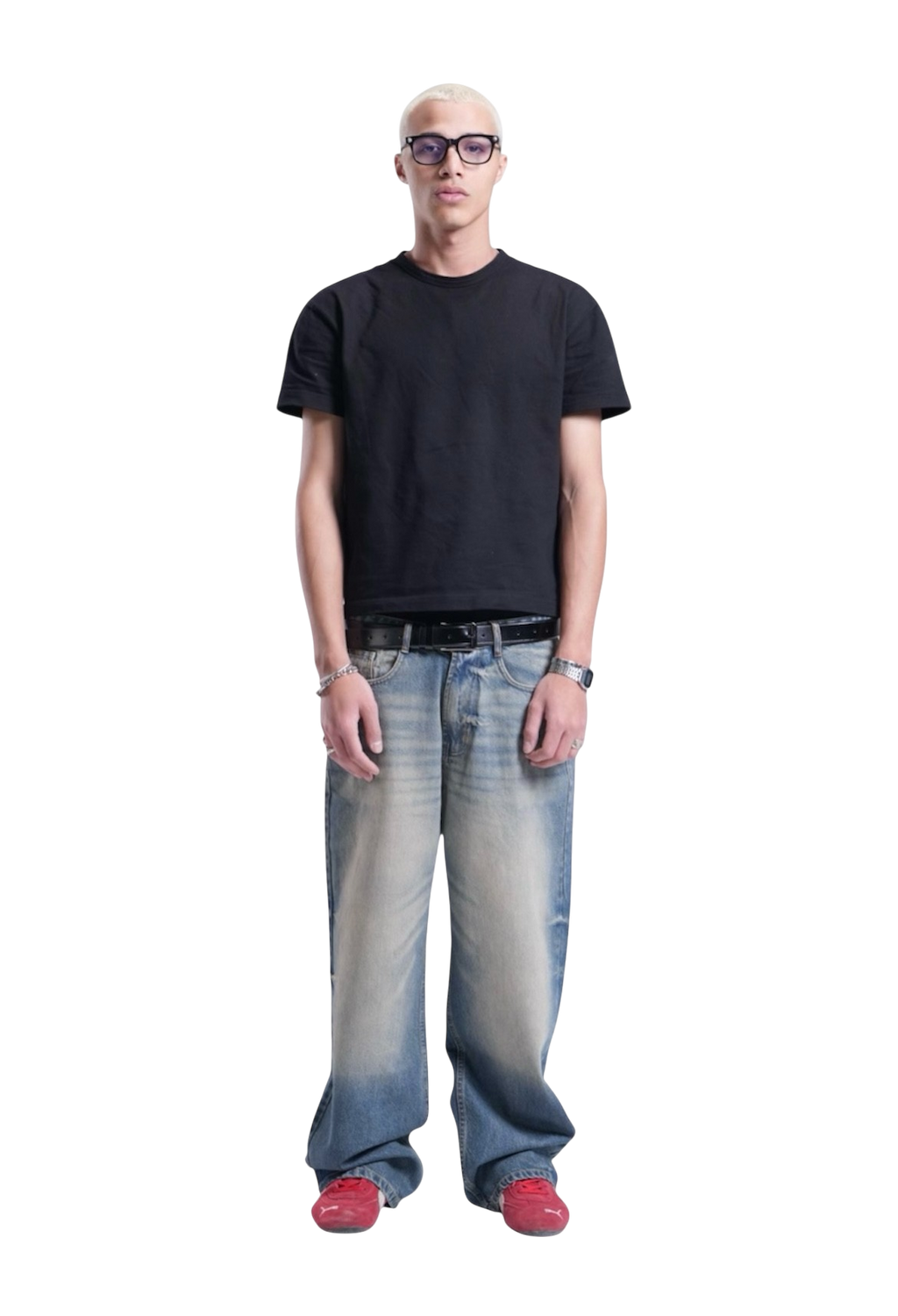 DIRTY BLUE BAGGY DENIM UNISEX