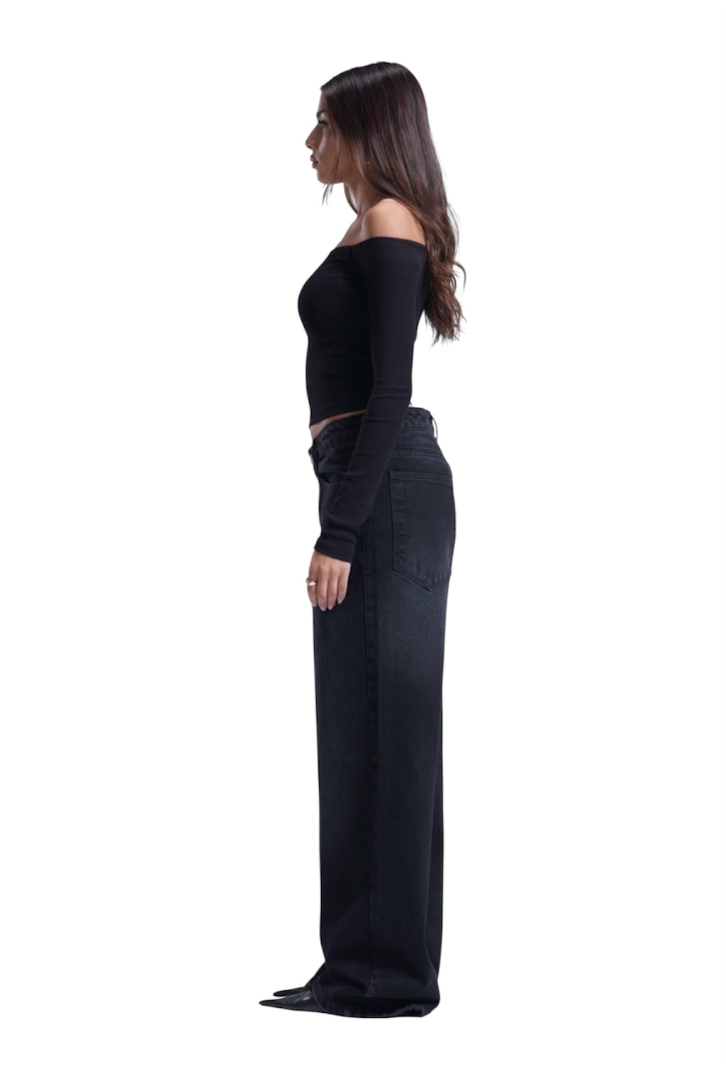 BLACK BAGGY DENIM UNISEX