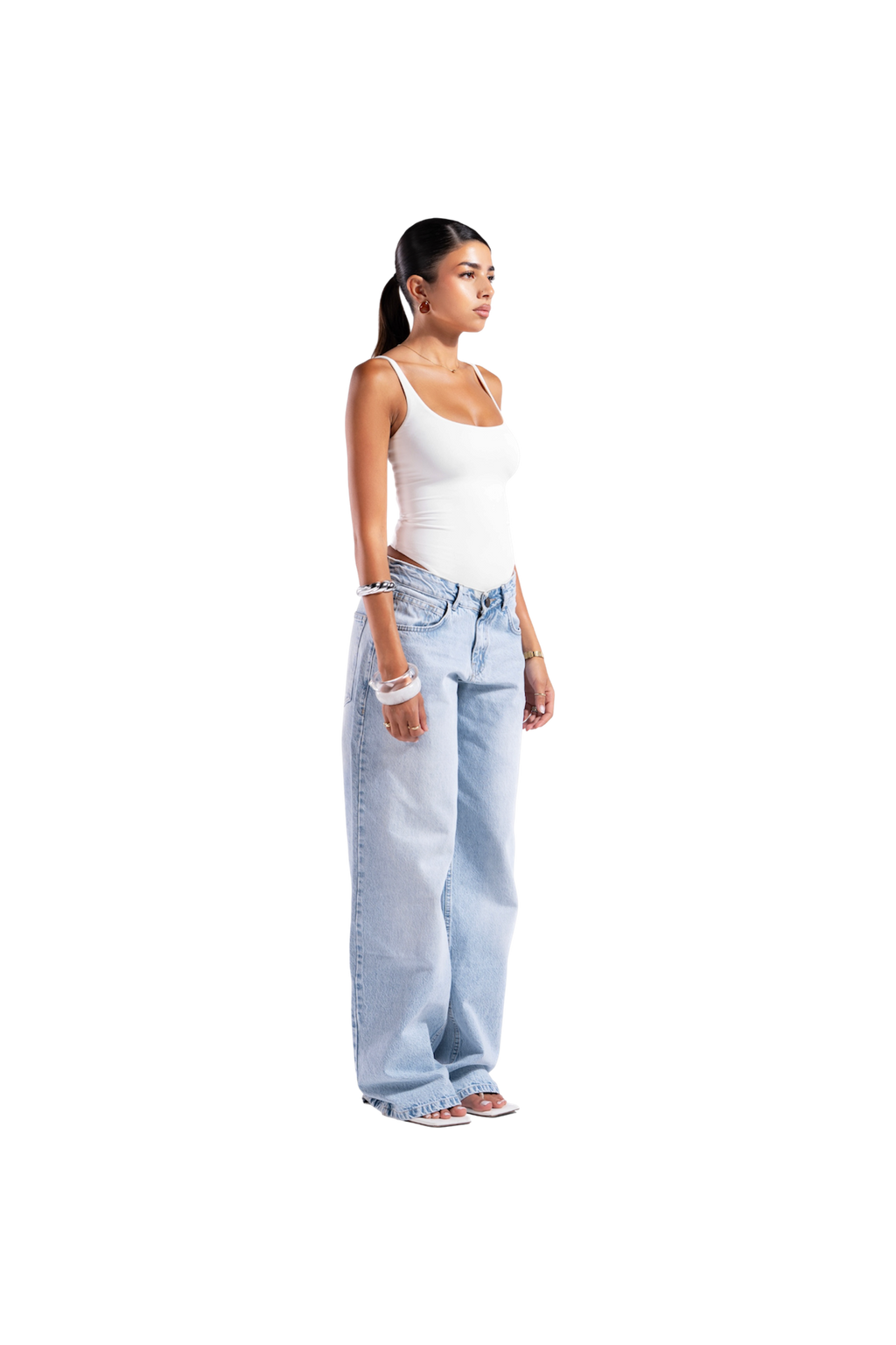 ICY LOW WASIT BAGGY DENIM