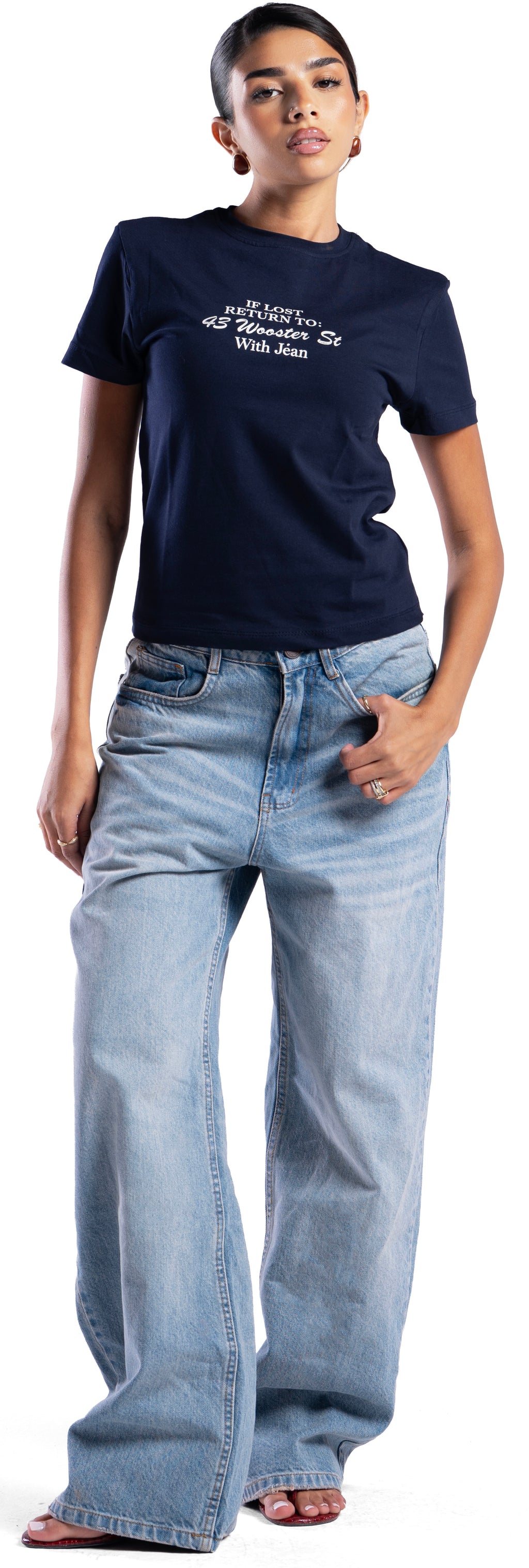 SKY WASH BAGGY DENIM UNISEX