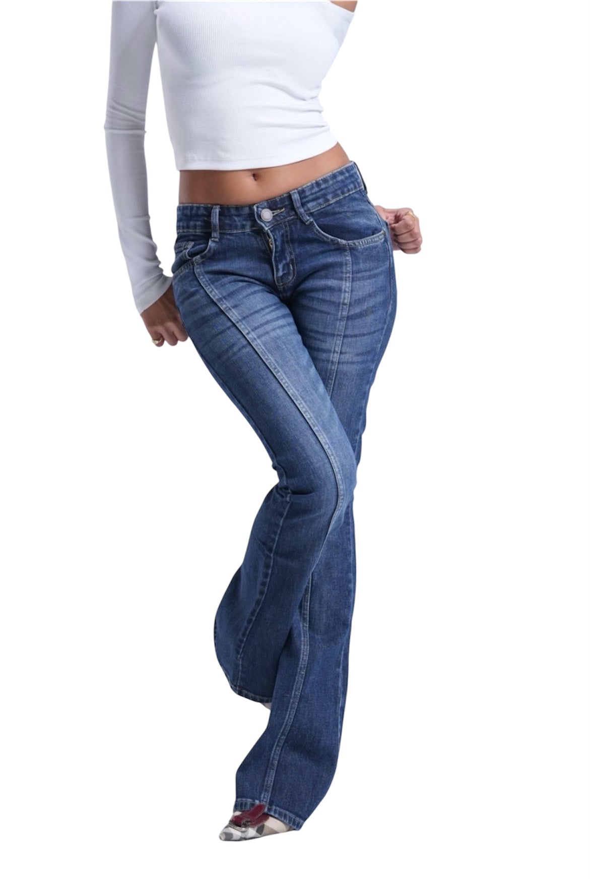DARK BLUE BOOTCUT