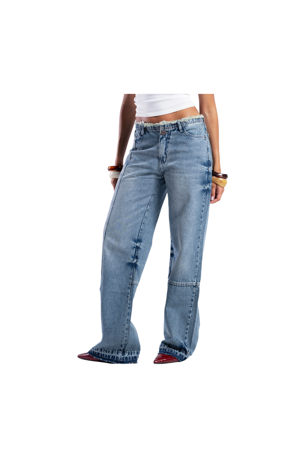 NO WAIST BAGGY DENIM