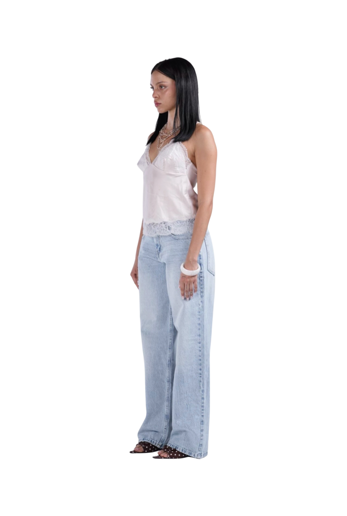 ICY LOW WASIT BAGGY DENIM