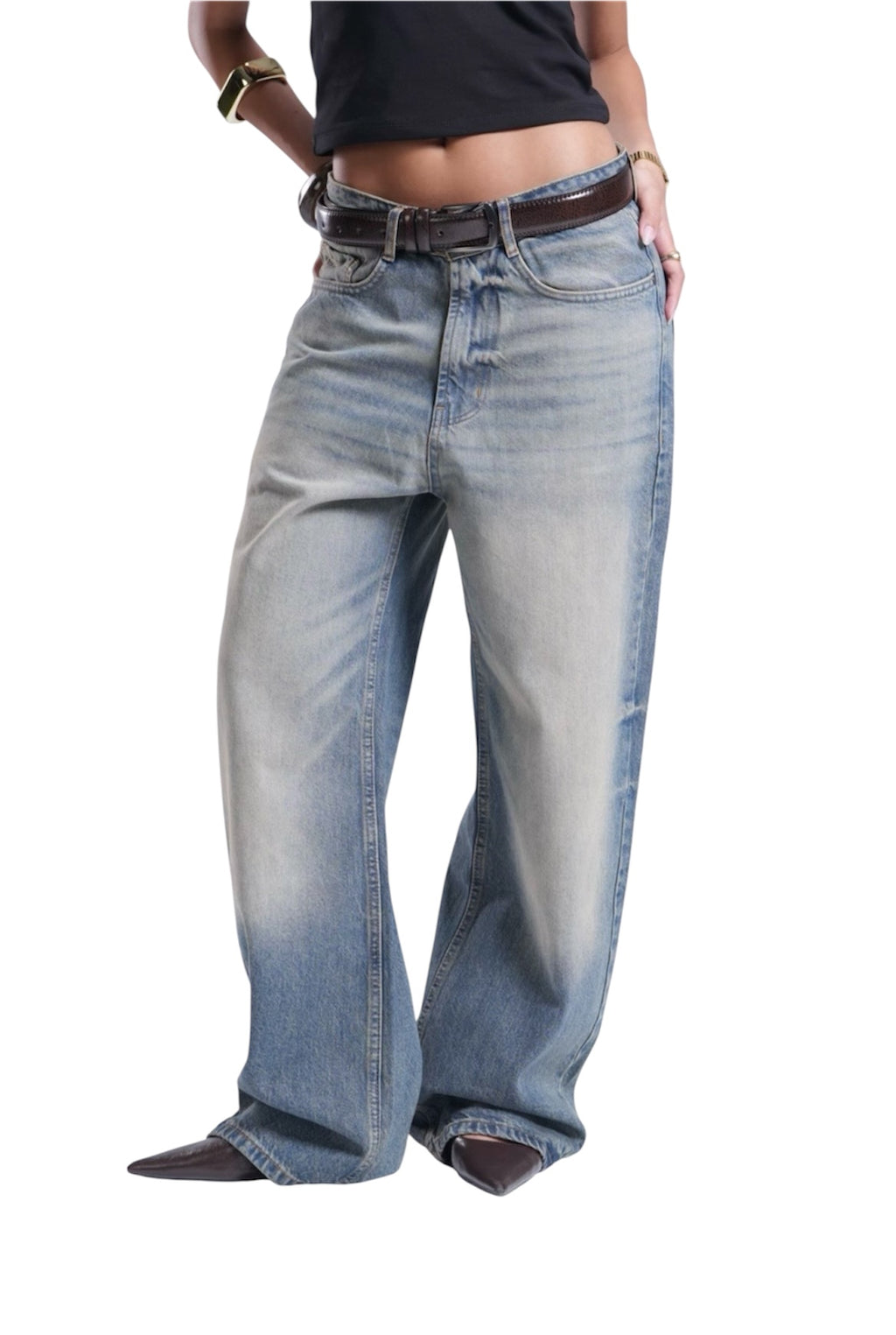 DIRTY BLUE BAGGY DENIM UNISEX