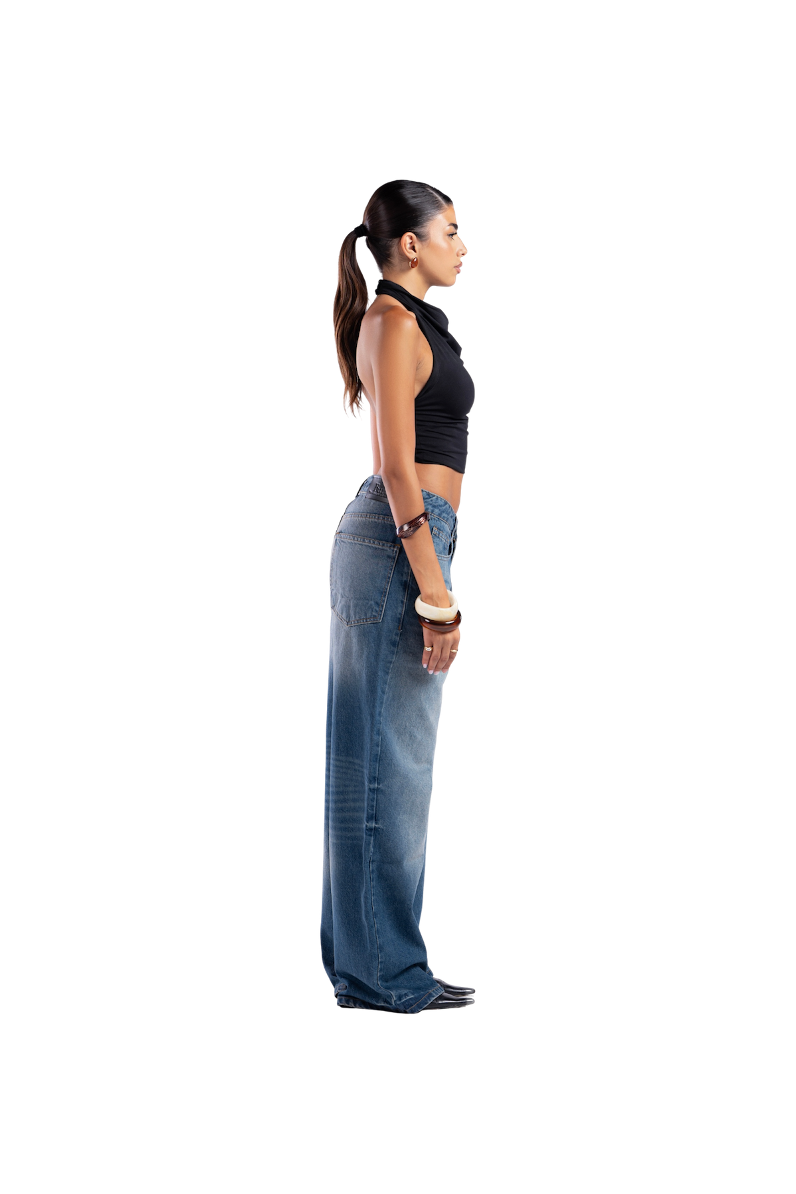 DARK BLUE BAGGY DENIM UNISEX