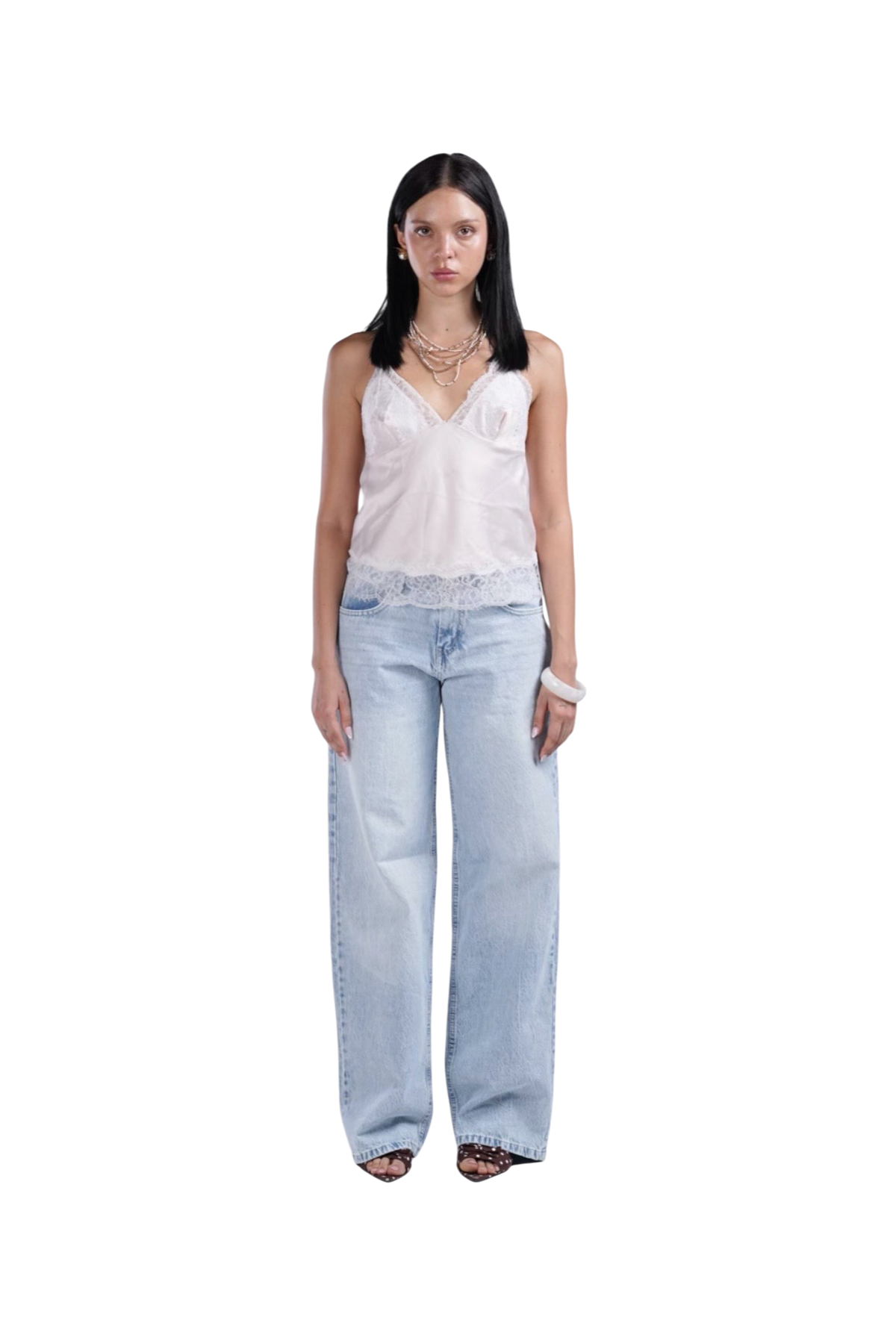 ICY LOW WASIT BAGGY DENIM