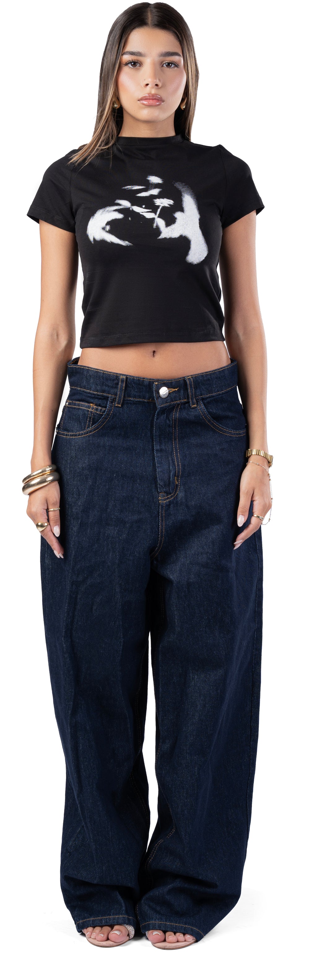 NAVY BAGGY DENIM UNISEX