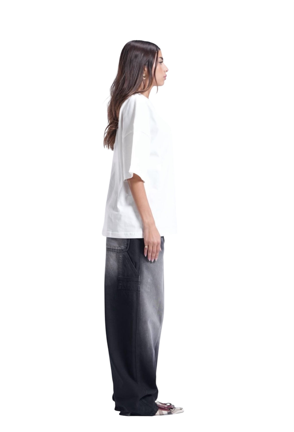 BLACK BAGGY DENIM JET
