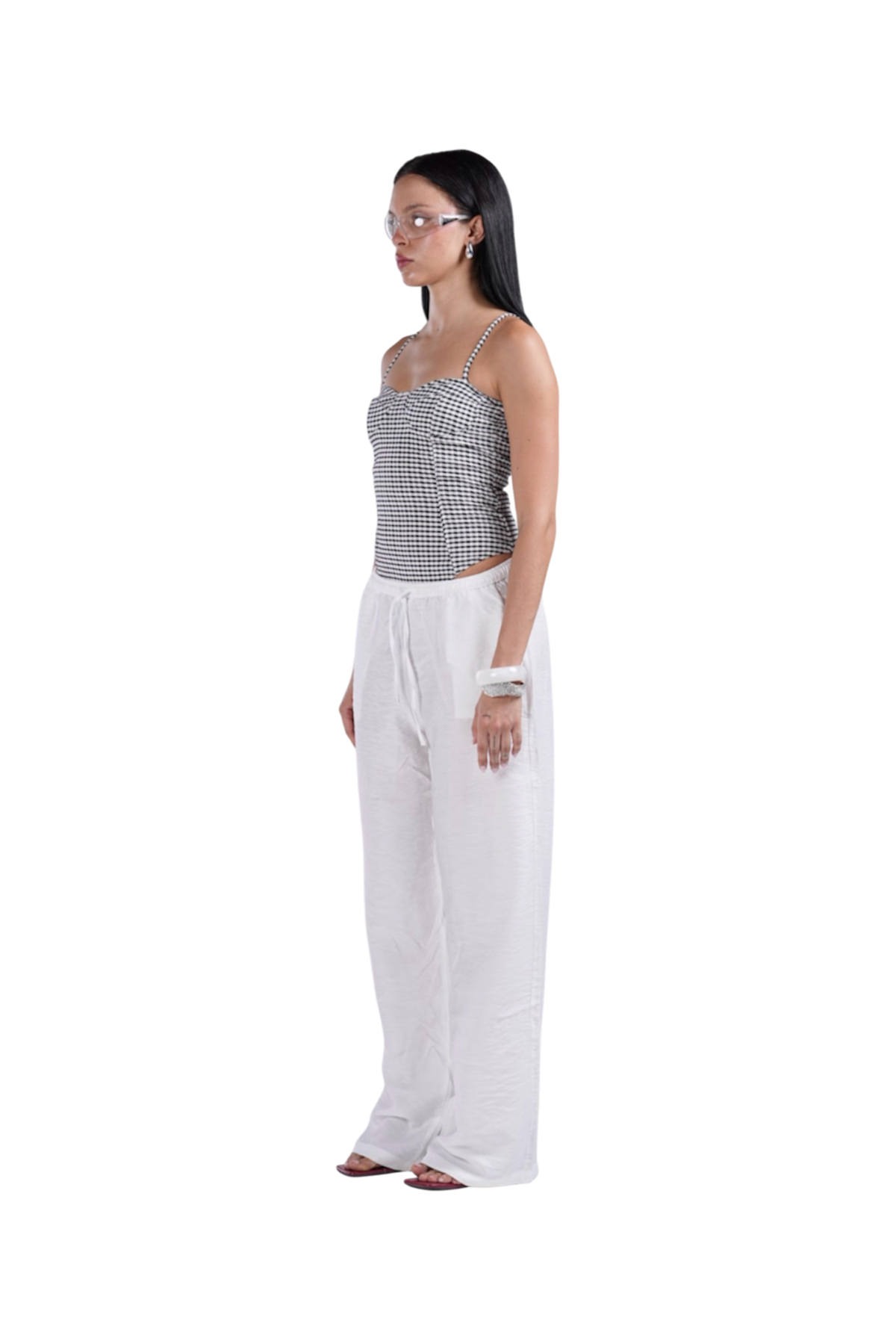 LINEN PANTS WHITE