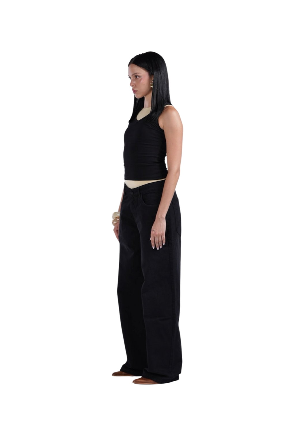 BLACK LOW WAIST