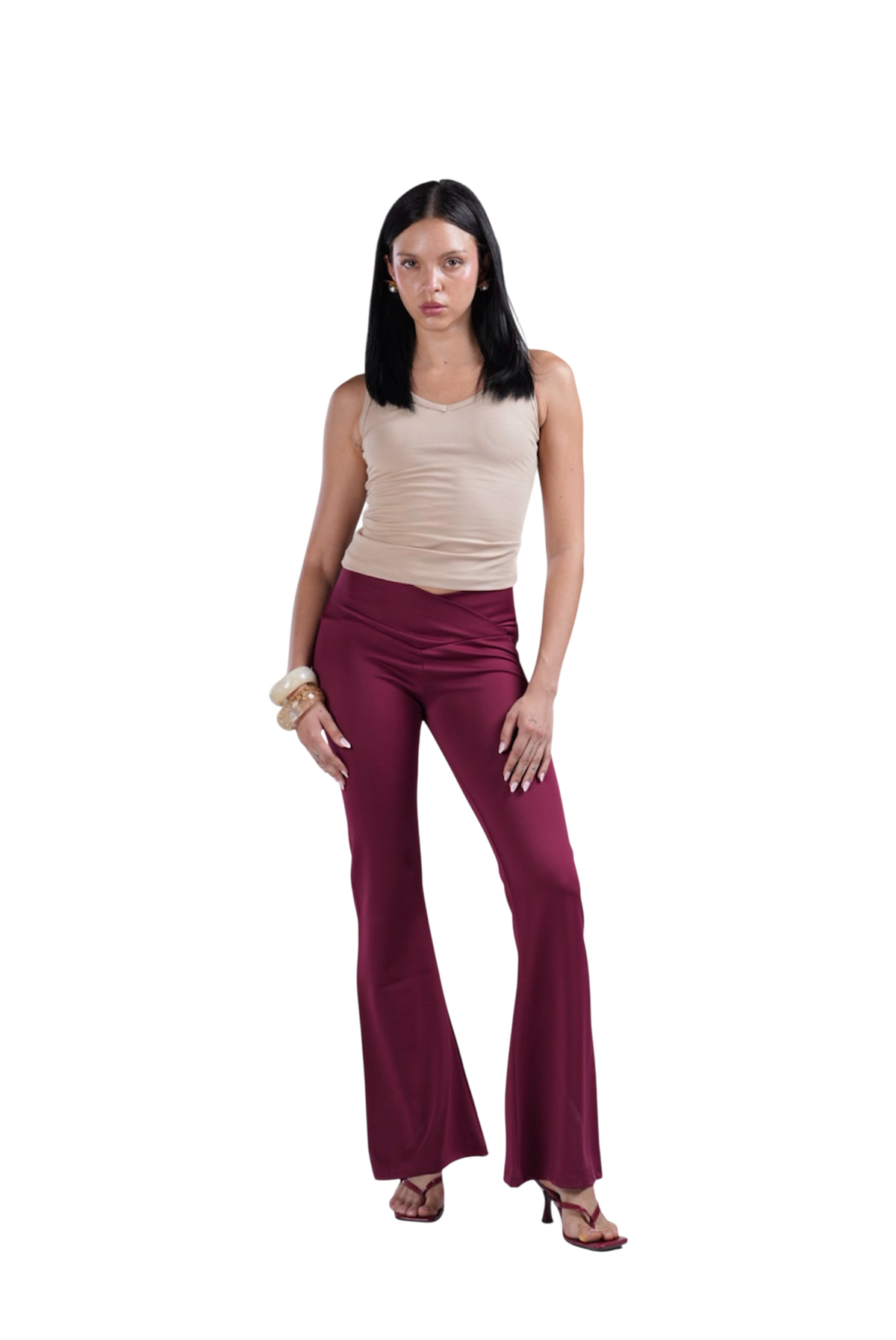 YOGA PANTS BURGUNDY