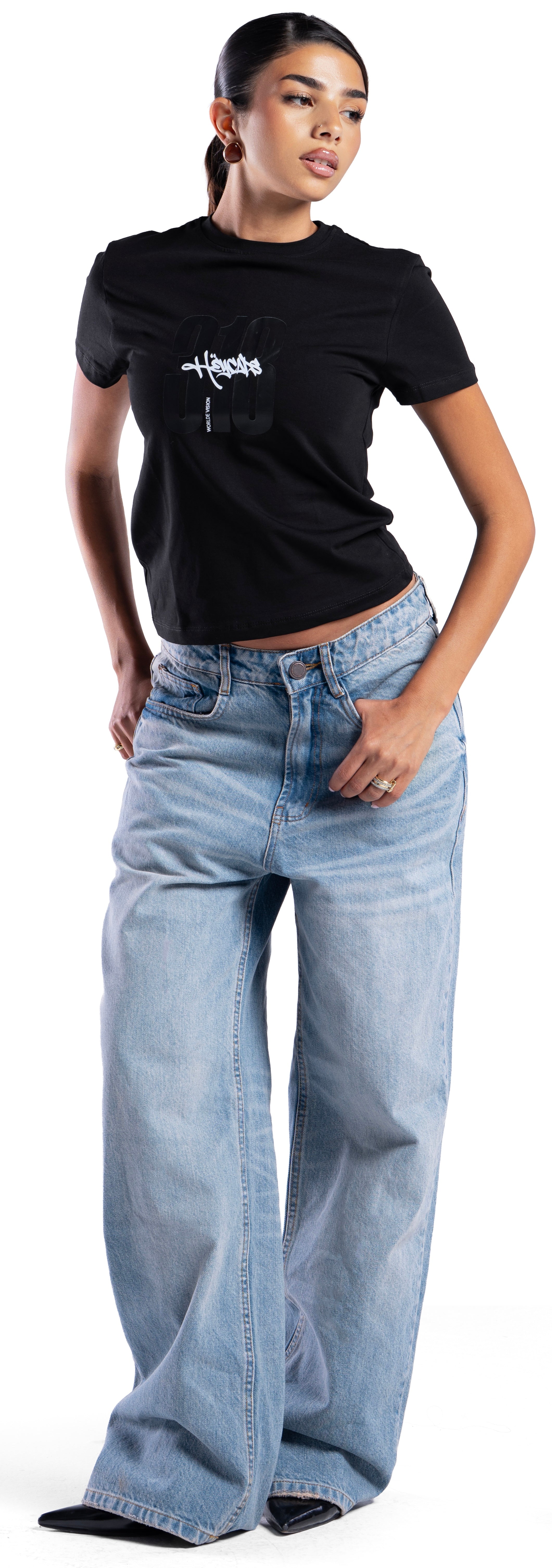 SKY WASH BAGGY DENIM UNISEX