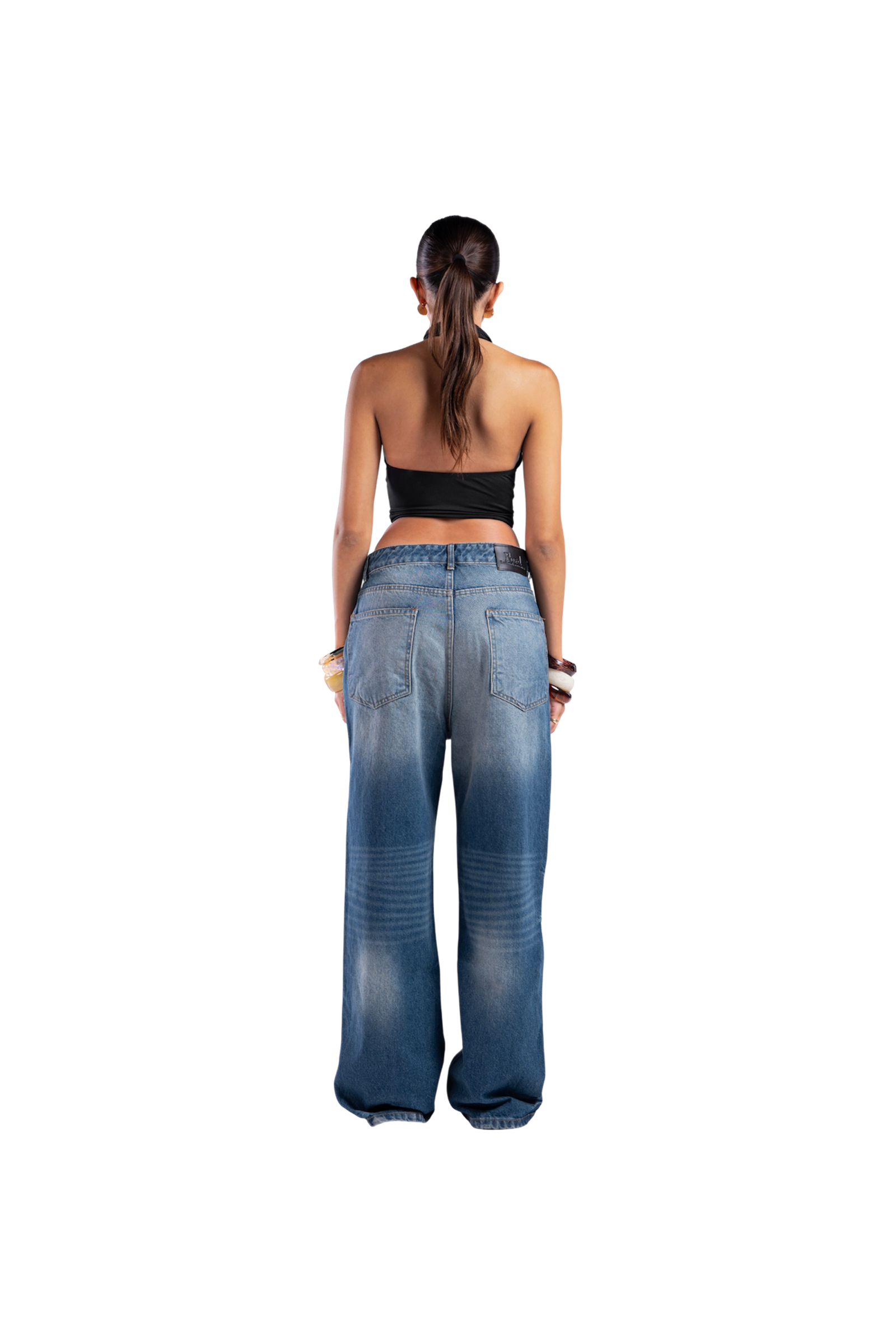 DARK BLUE BAGGY DENIM UNISEX