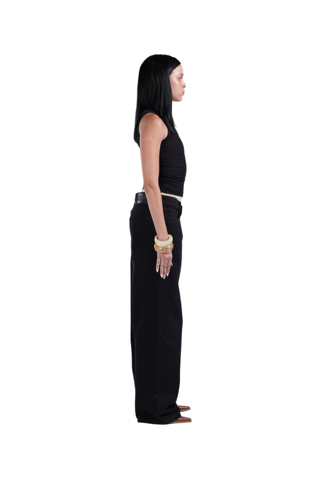 BLACK LOW WAIST