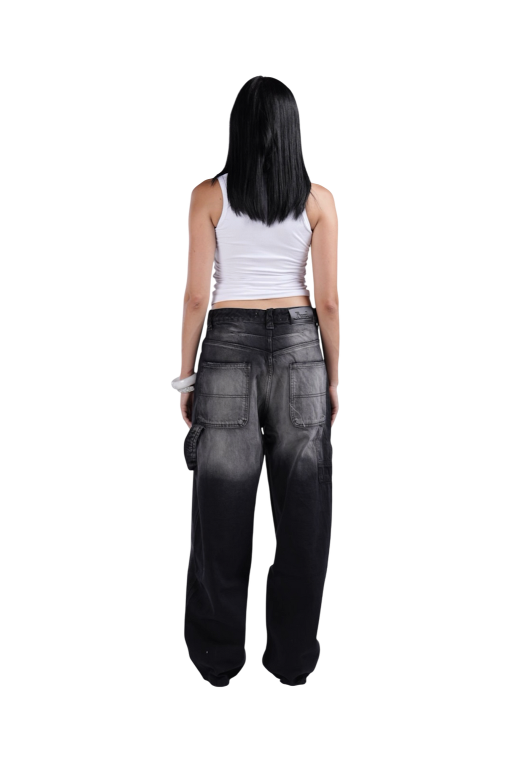 BLACK BAGGY DENIM JET