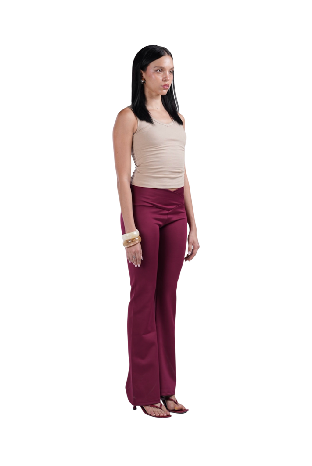 YOGA PANTS BURGUNDY