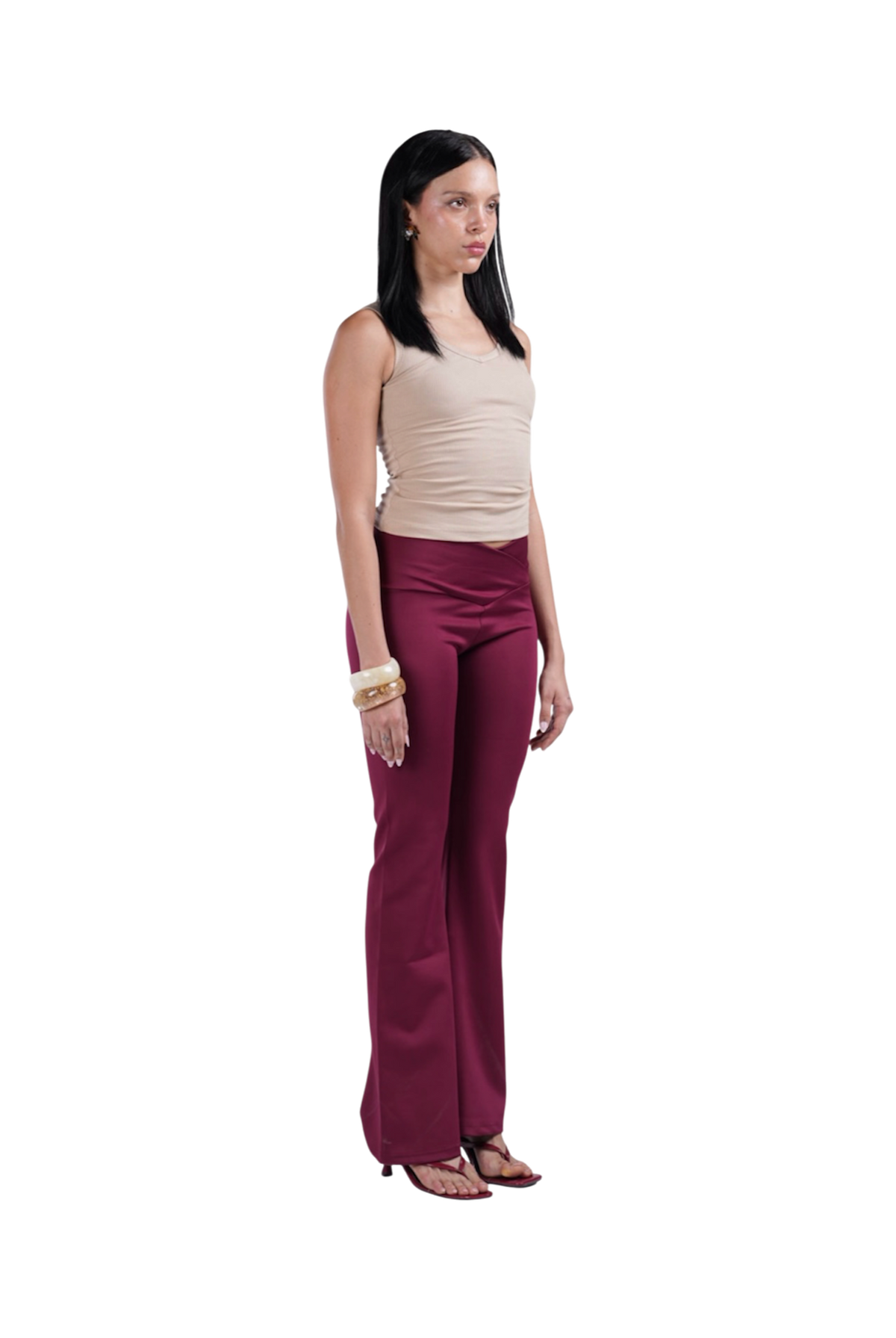 YOGA PANTS BURGUNDY