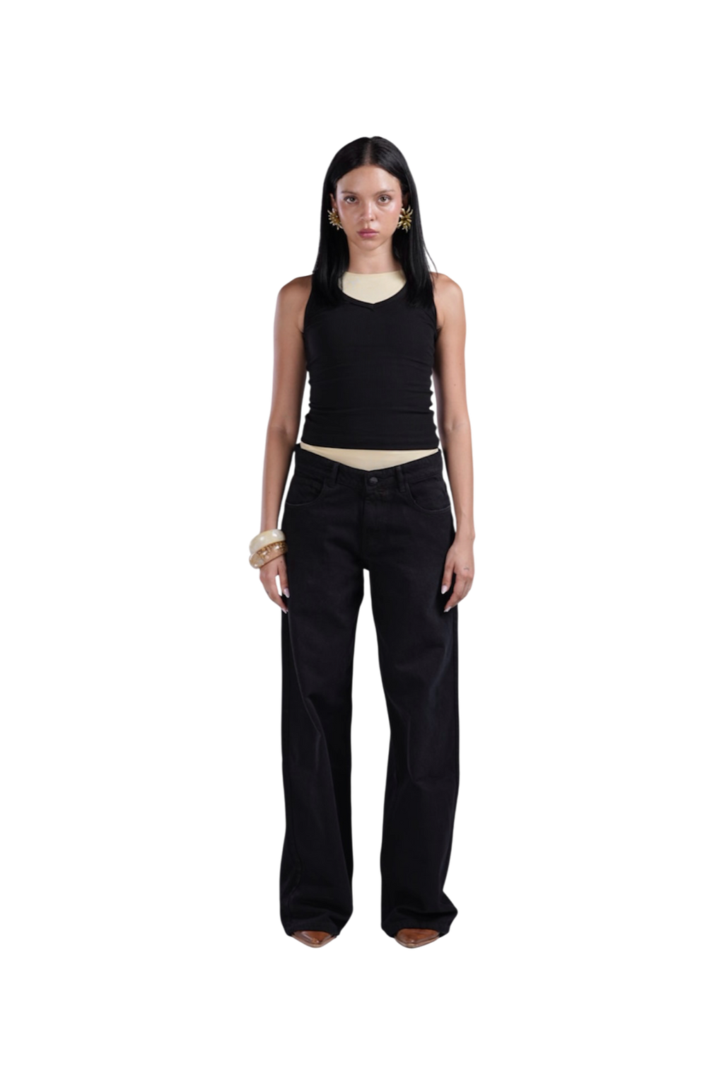 BLACK LOW WAIST