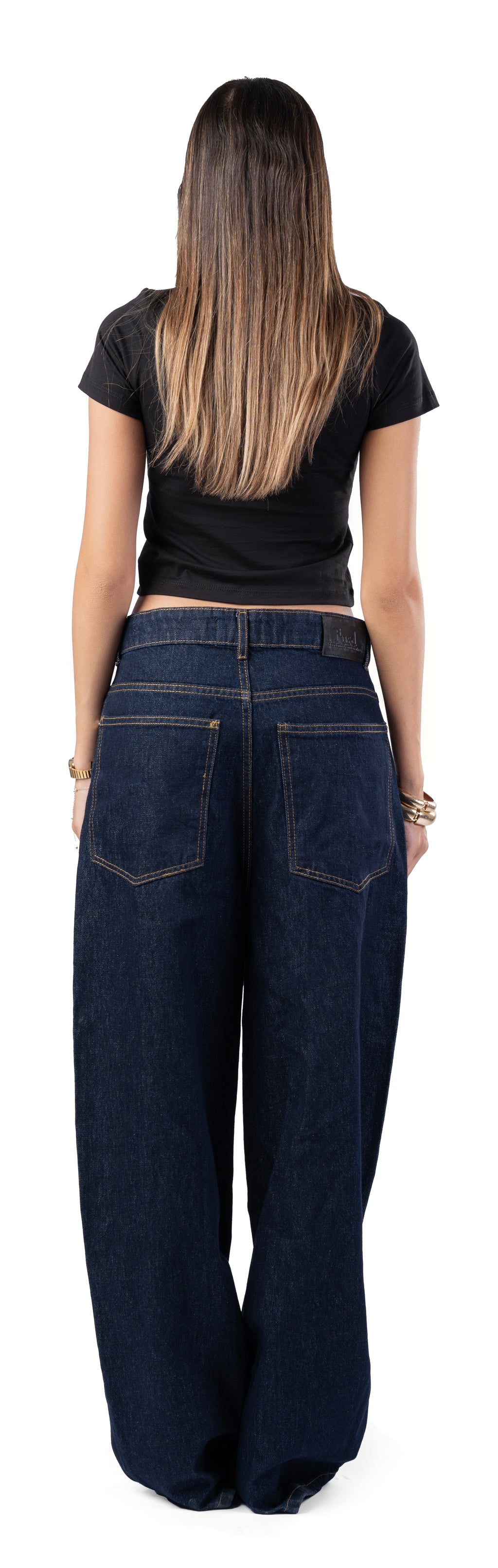 NAVY BAGGY DENIM UNISEX