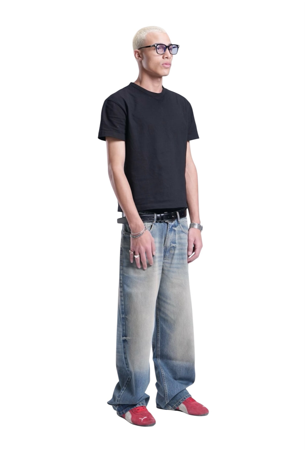 DIRTY BLUE BAGGY DENIM UNISEX