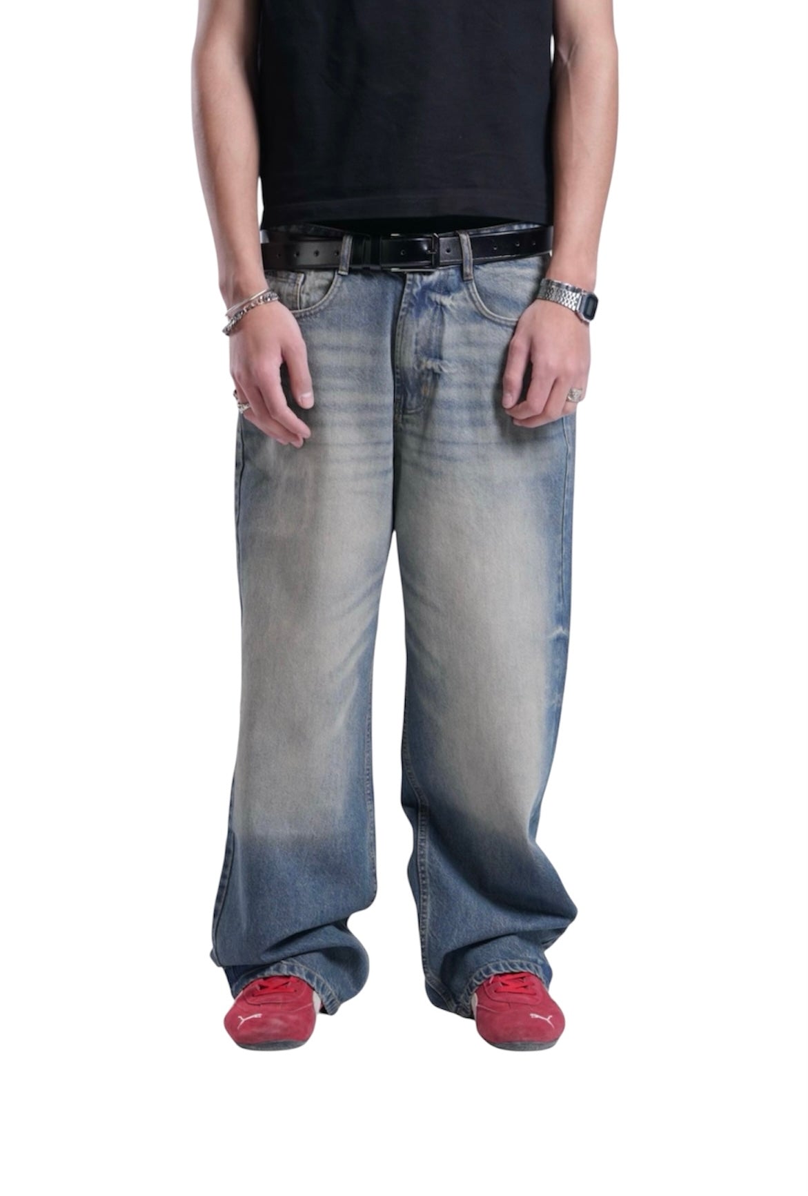 DIRTY BLUE BAGGY DENIM UNISEX