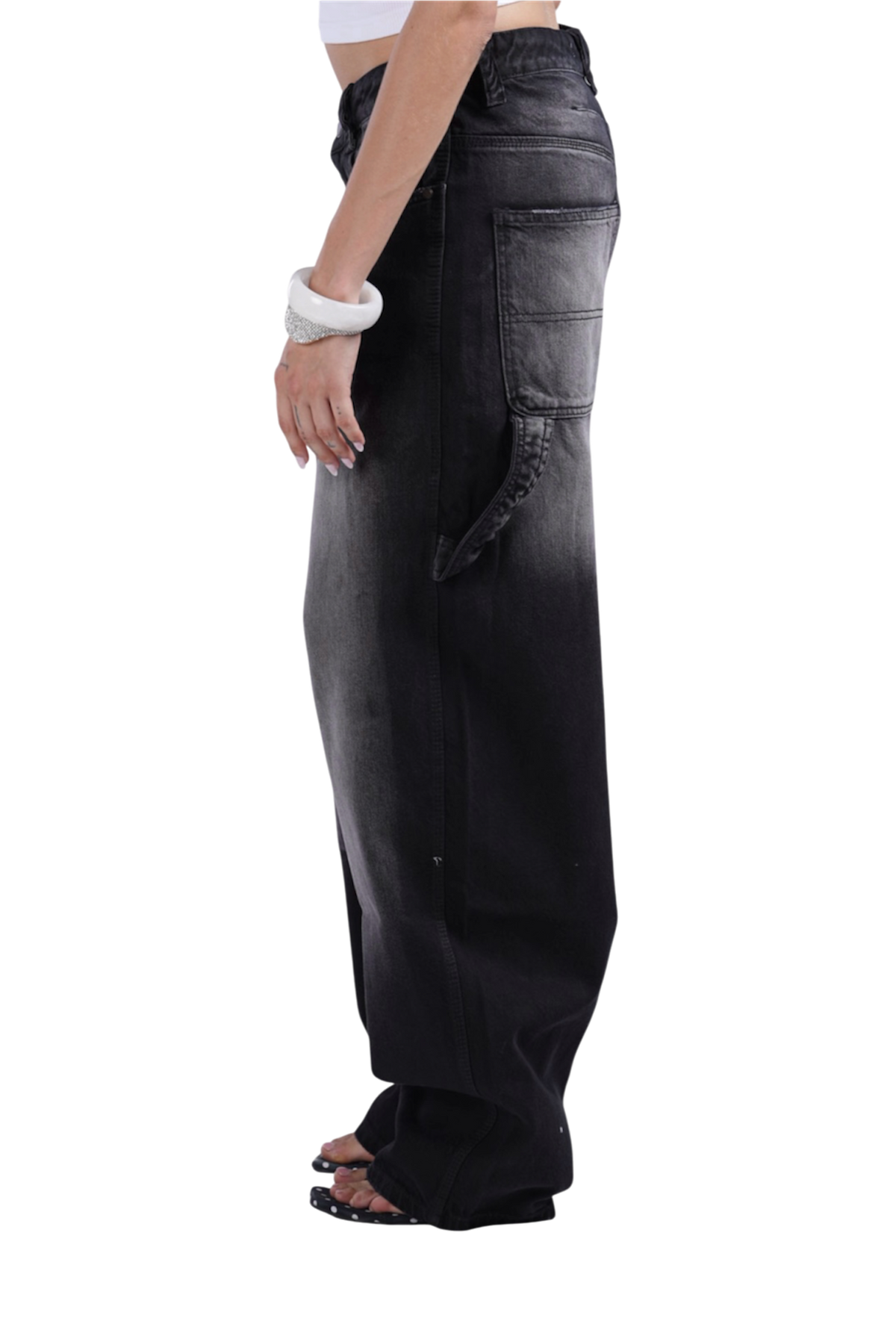 BLACK BAGGY DENIM JET