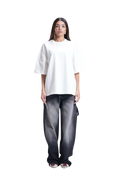 BLACK BAGGY DENIM JET