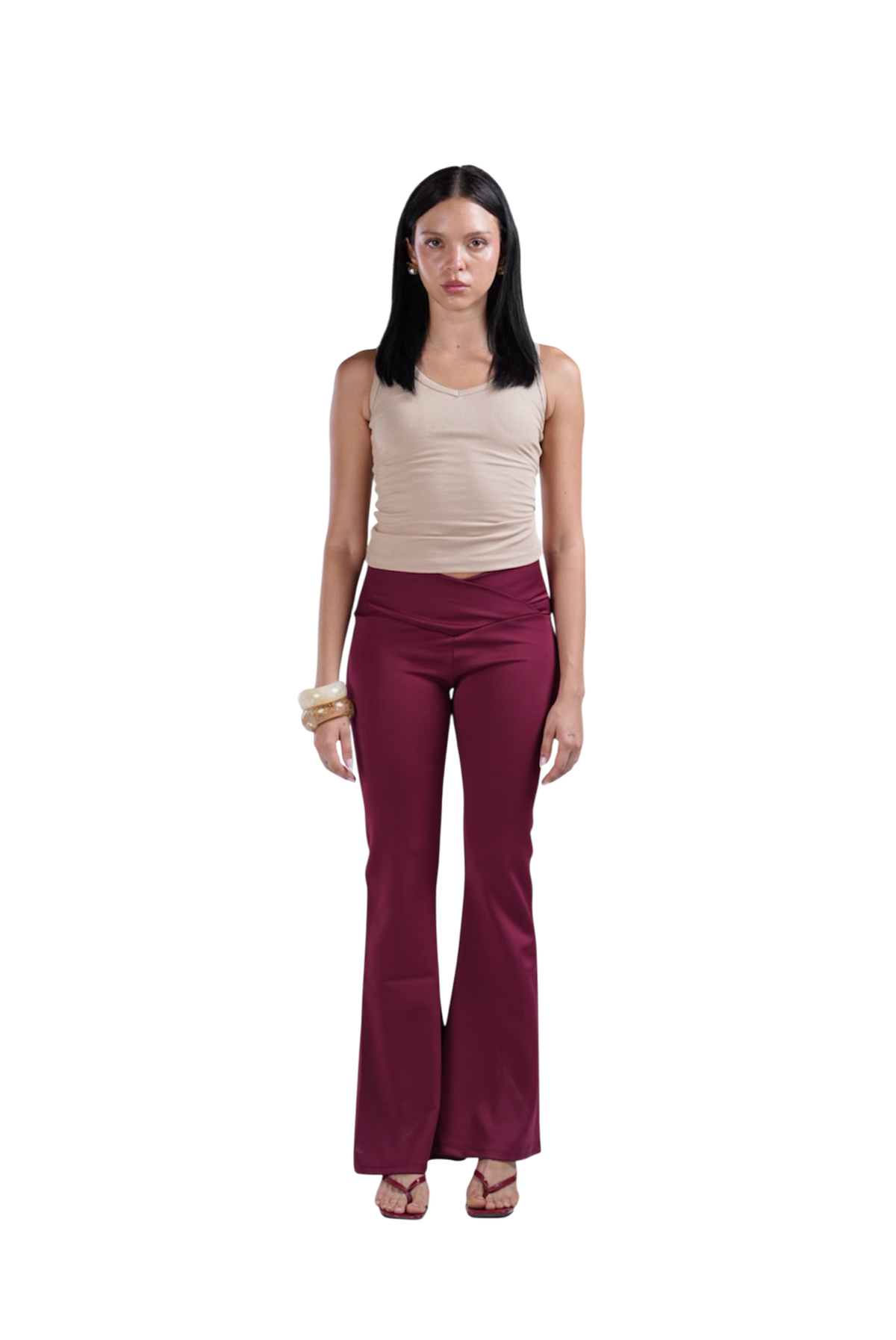 YOGA PANTS BURGUNDY