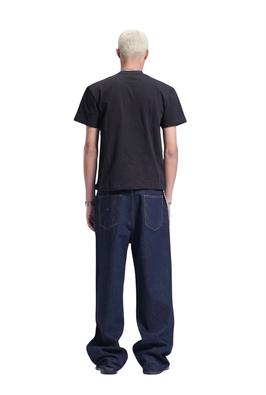 NAVY BAGGY DENIM UNISEX