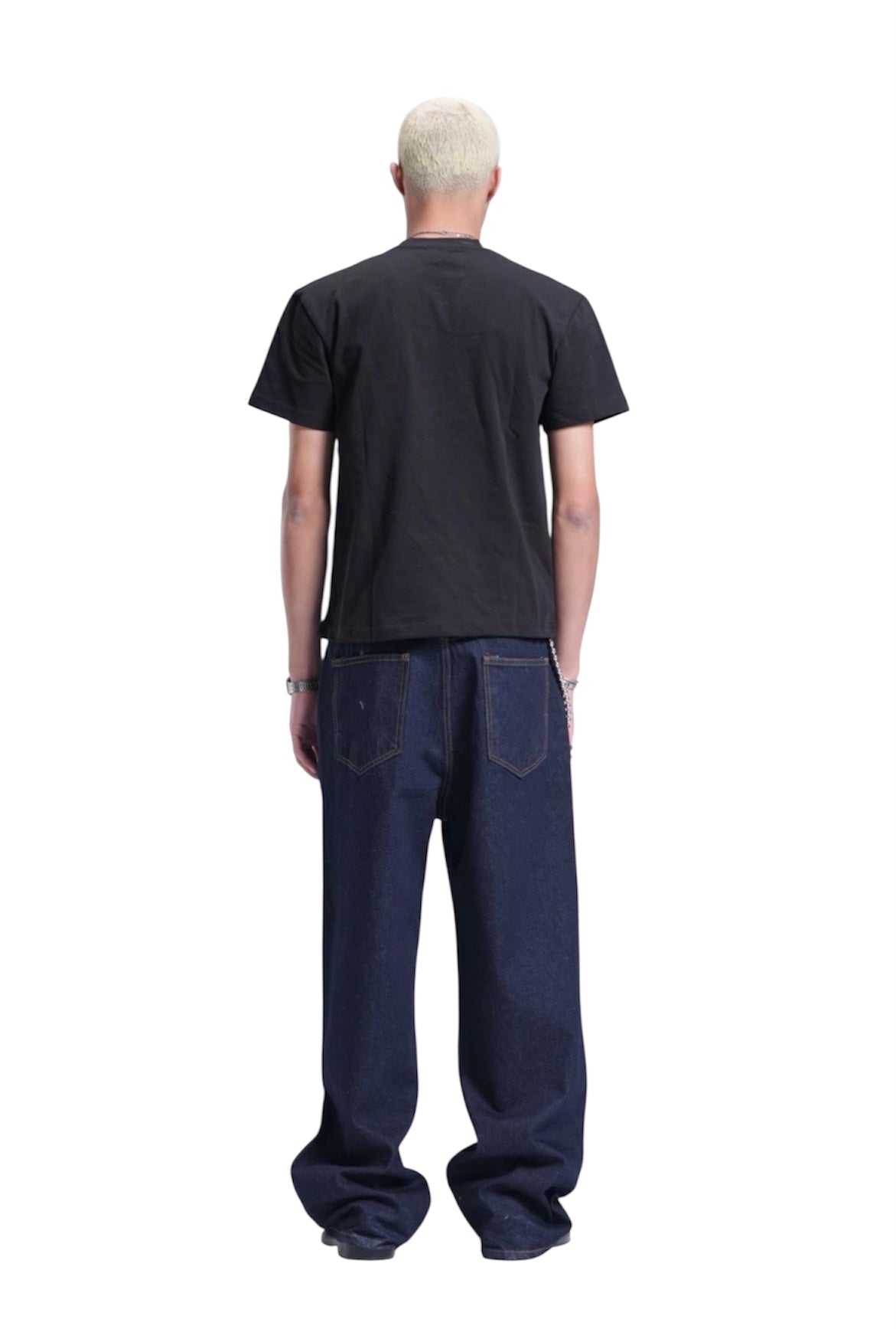 NAVY BAGGY DENIM UNISEX