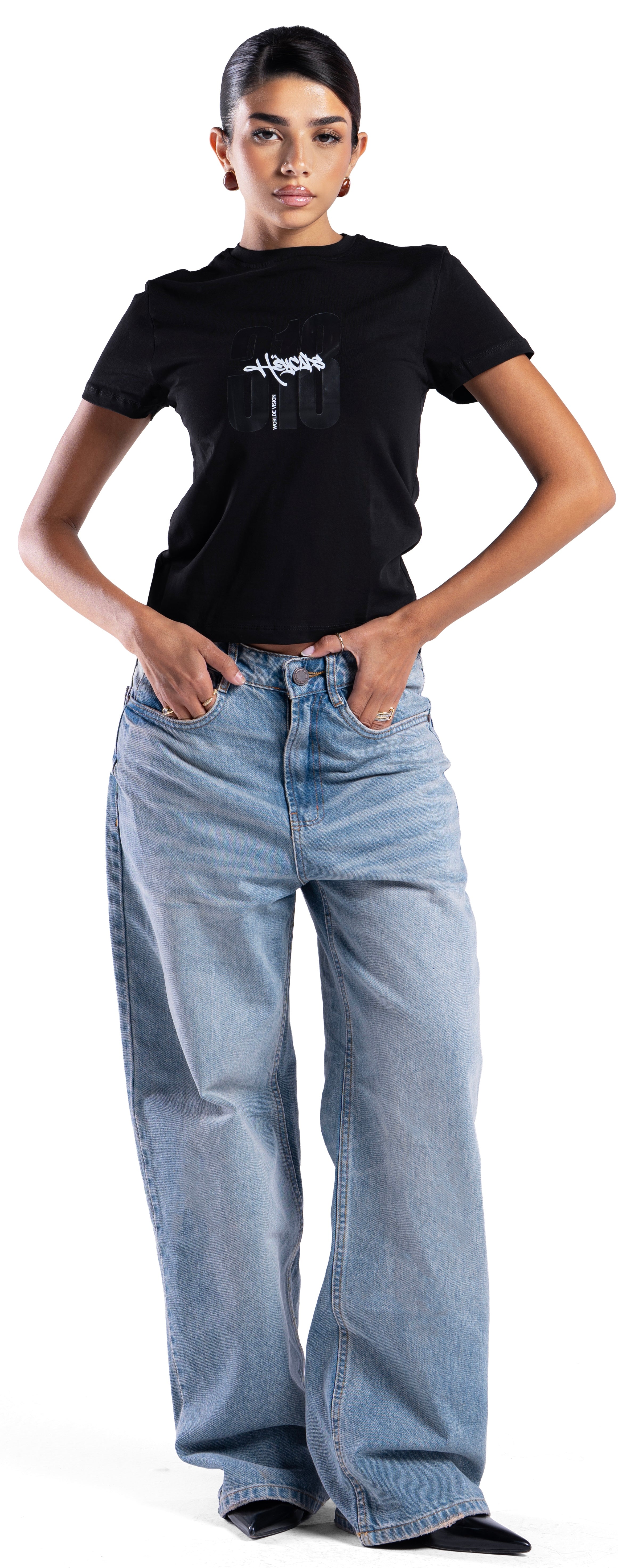 SKY WASH BAGGY DENIM UNISEX