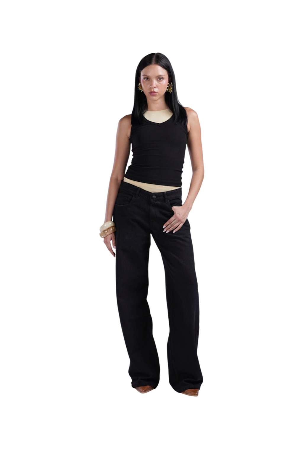 BLACK LOW WAIST
