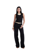 BLACK LOW WAIST