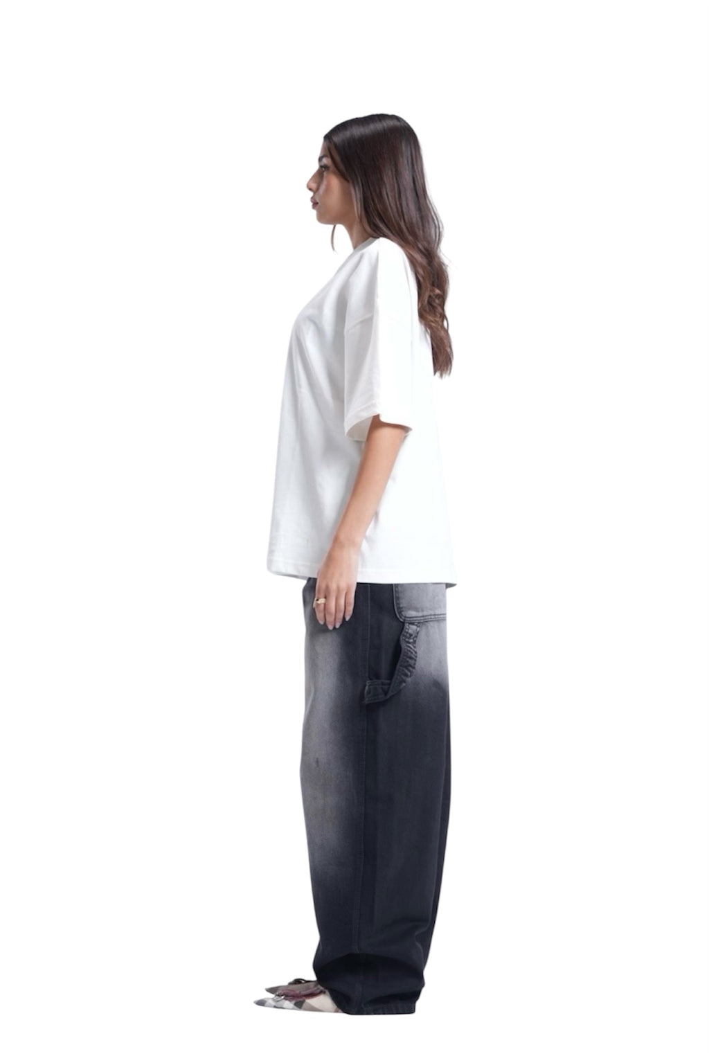 BLACK BAGGY DENIM JET