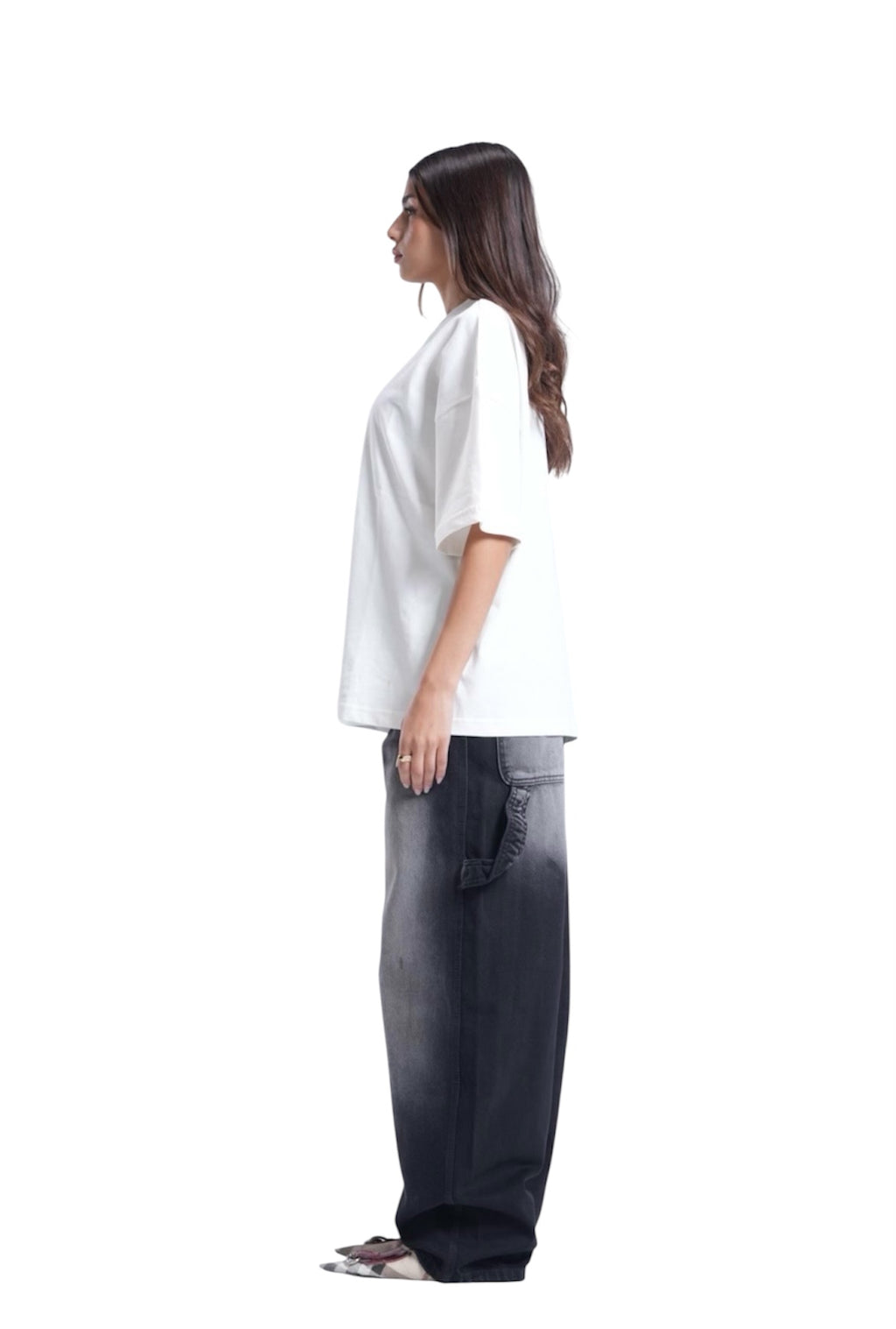 BLACK BAGGY DENIM JET