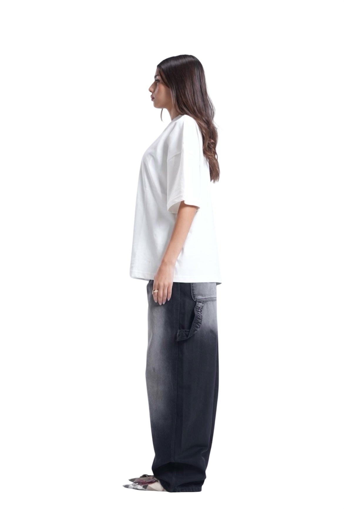 BLACK BAGGY DENIM JET