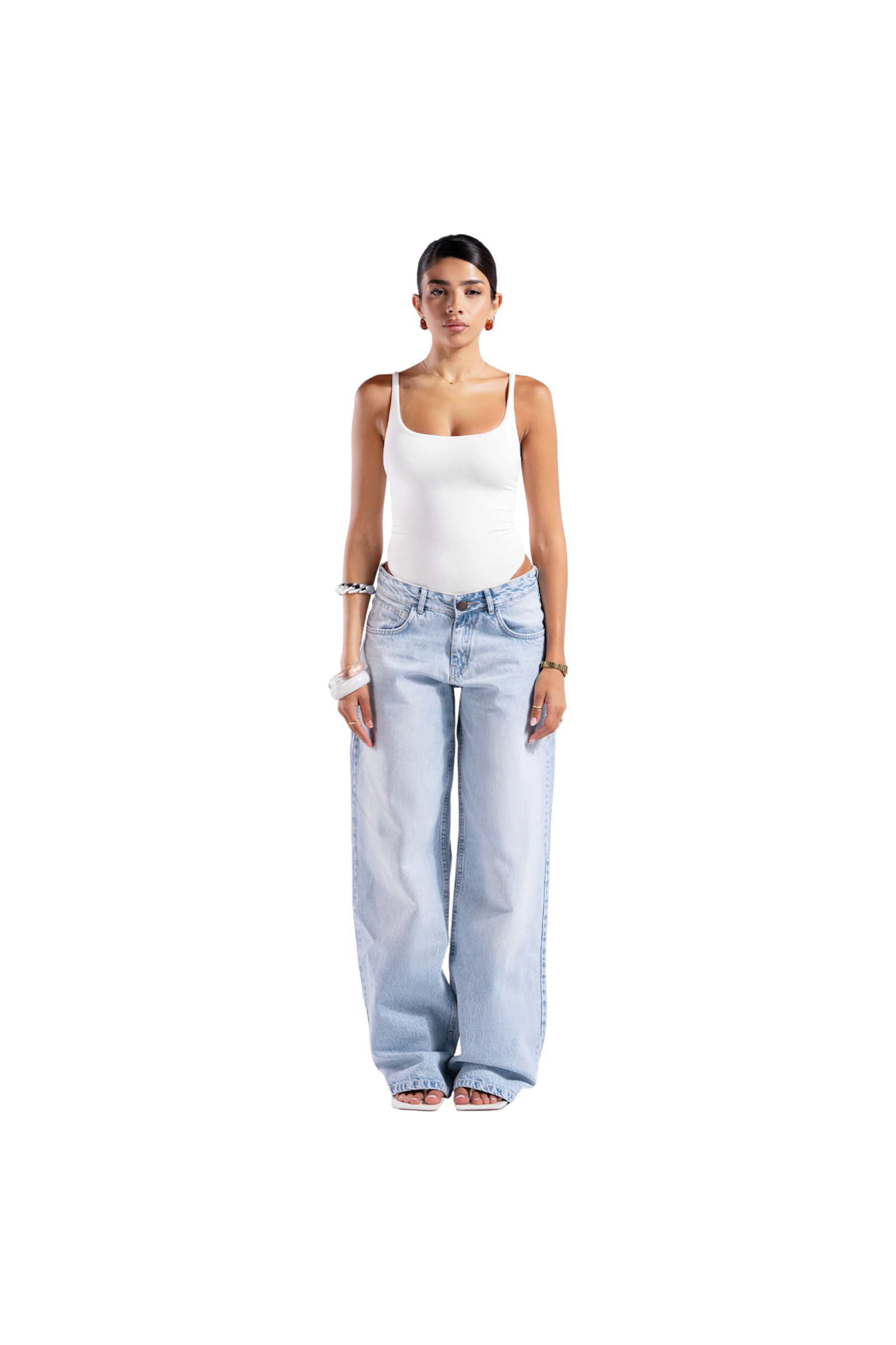 ICY LOW WASIT BAGGY DENIM