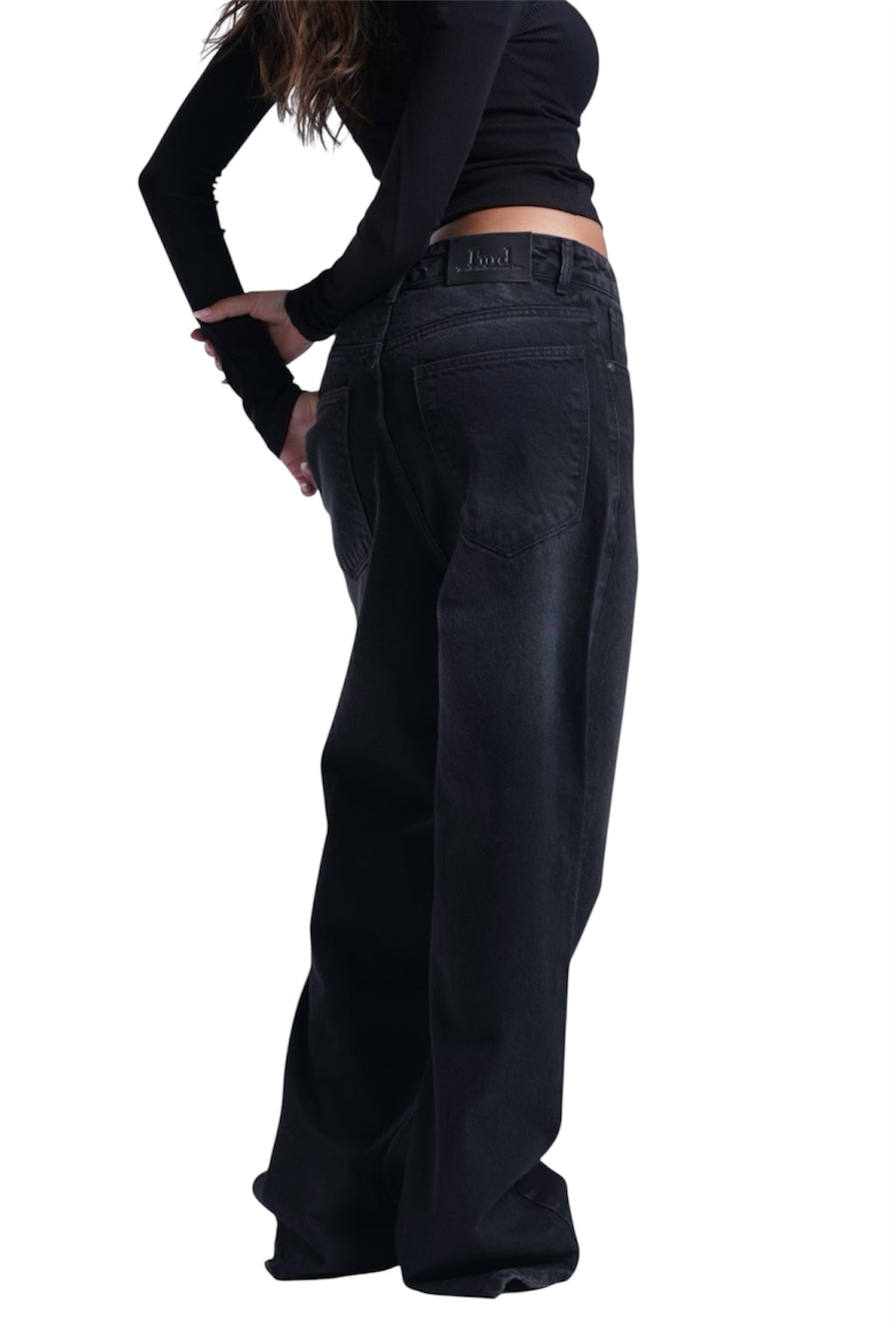 BLACK BAGGY DENIM UNISEX